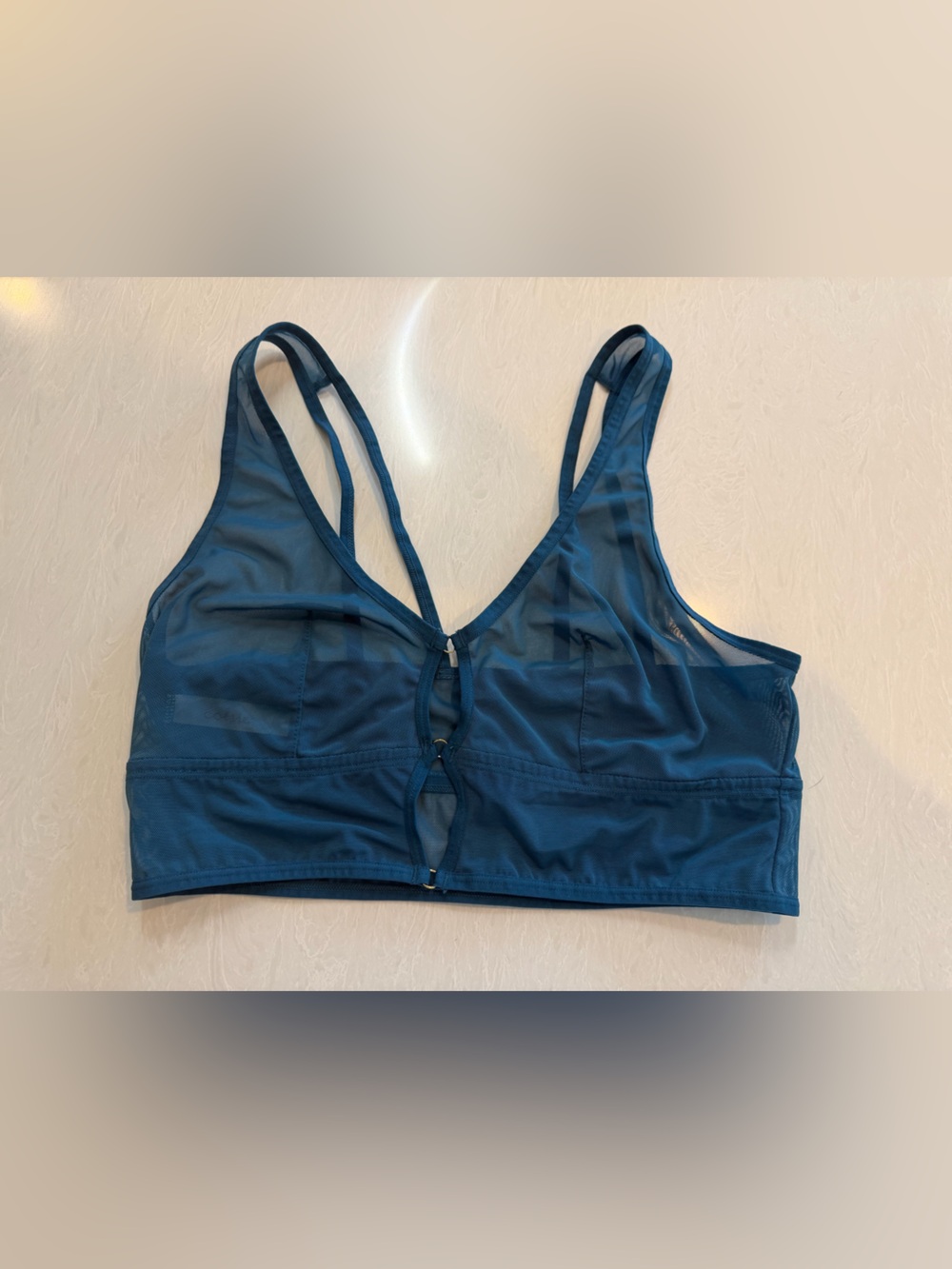 Colsie Teal Mesh Strappy Bralette
